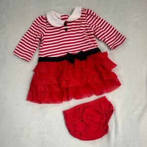 Gymboree Red and White Striped Infant Outfit
